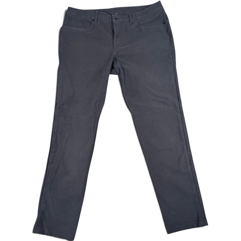 Lululemon Commission Pant Classic Black LM5ABNS Mens 36 Stretch 5-Pocket Pant